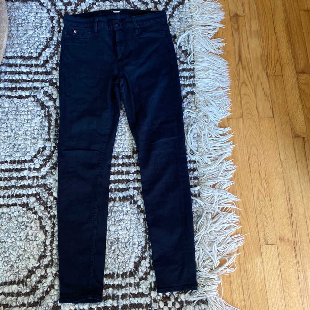 Hudson high rise jeans, black, size 29.